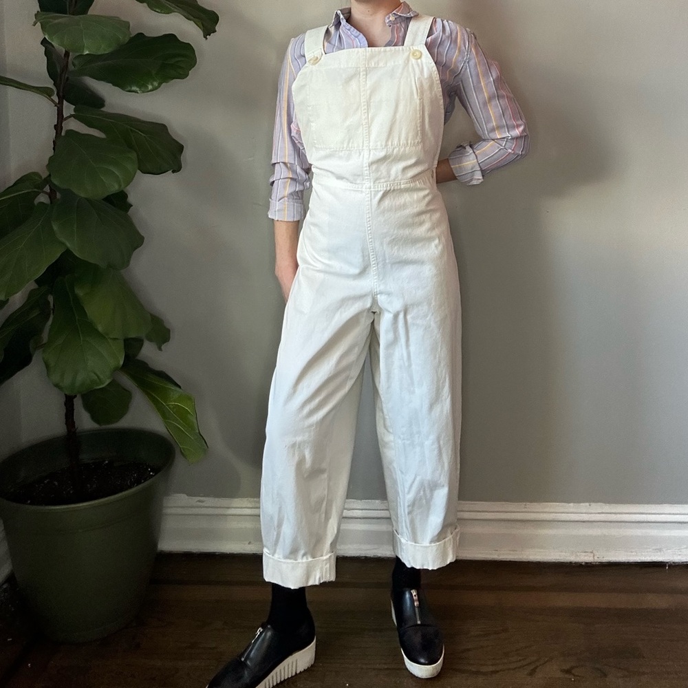 Cos white overalls - size M